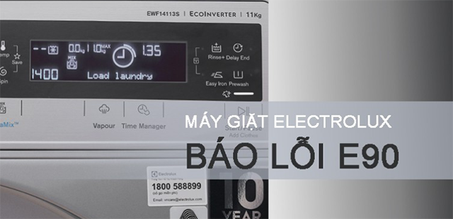 Máy giặt electrolux báo lỗi e90