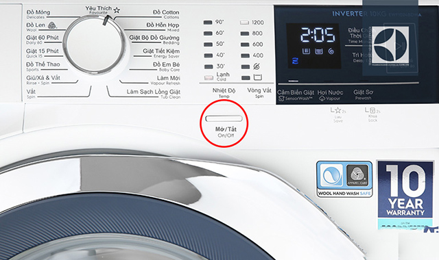 Xử lý lỗi ef0 máy giăt electrolux