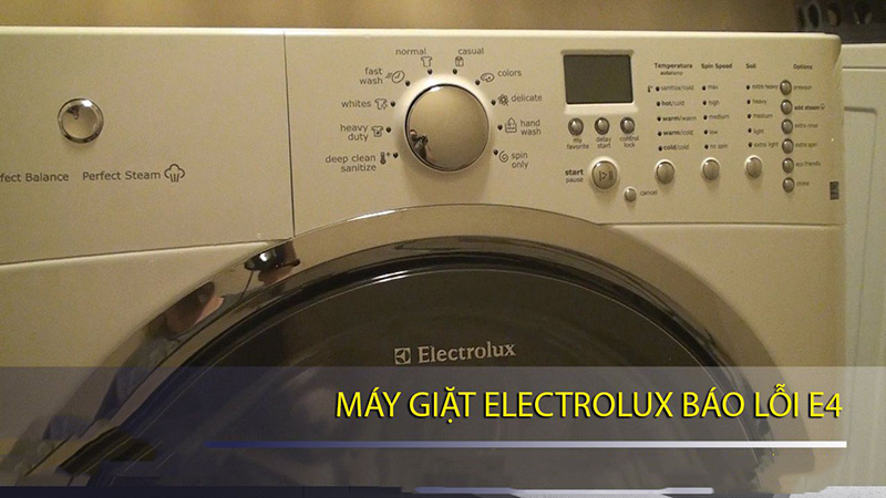 Sửa máy giặt electrolux bị lỗi e4