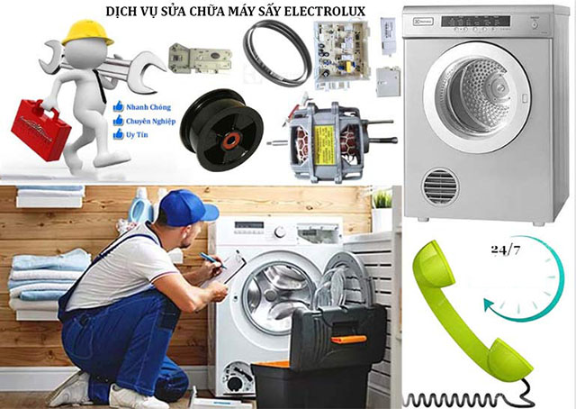 Sửa máy sấy Electrolux triệt để