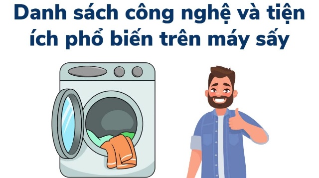 Xu hướng công nghệ mới trong máy sấy quần áo