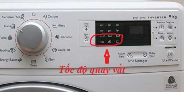 Hướng dẫn sử dụng bảng điều khiển máy giặt Electrolux