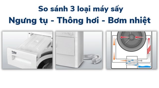 So sánh ưu nhược điểm của từng loại máy sấy