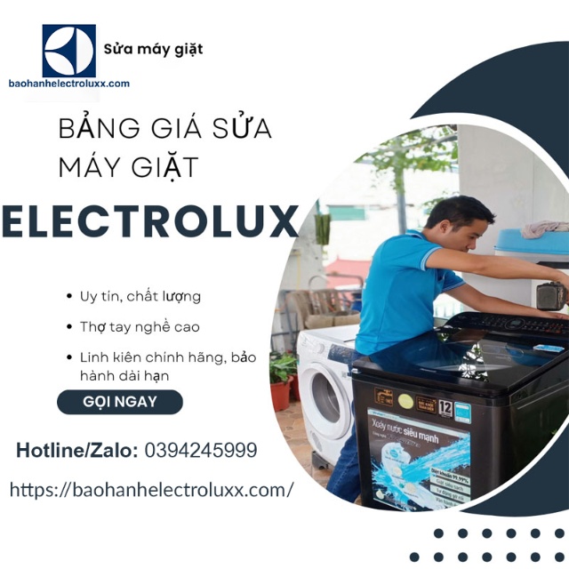 Báo giá dịch vụ sửa máy giặt Electrolux Hòa Bình mới nhất