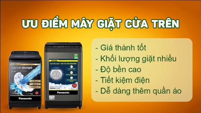 Ưu điểm máy giặt cửa trên