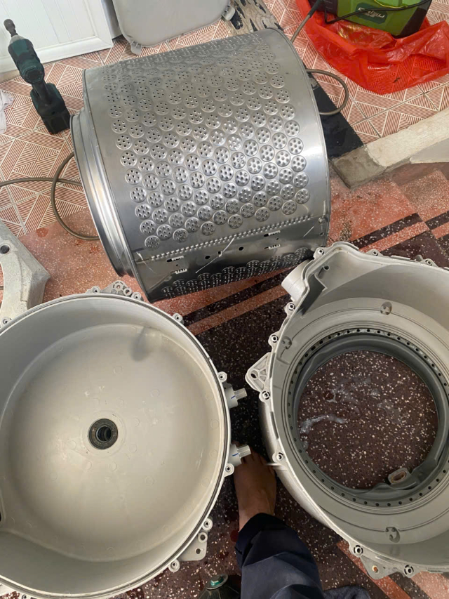 Lồng giặt như mới sau khi được vệ sinh